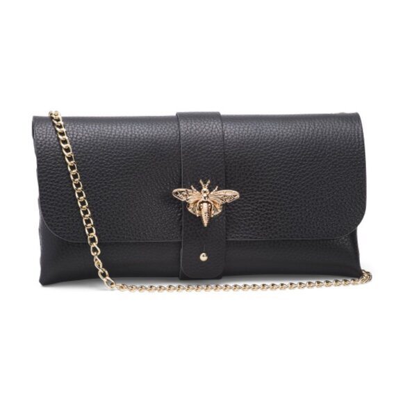 Persaman New York Handbags - PERSAMAN NEW YORK Made In Italy Leather Bee Crossbody